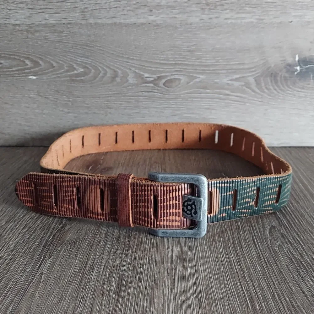 Levis Multicolor Perforated Leather Belt Size Large EUC